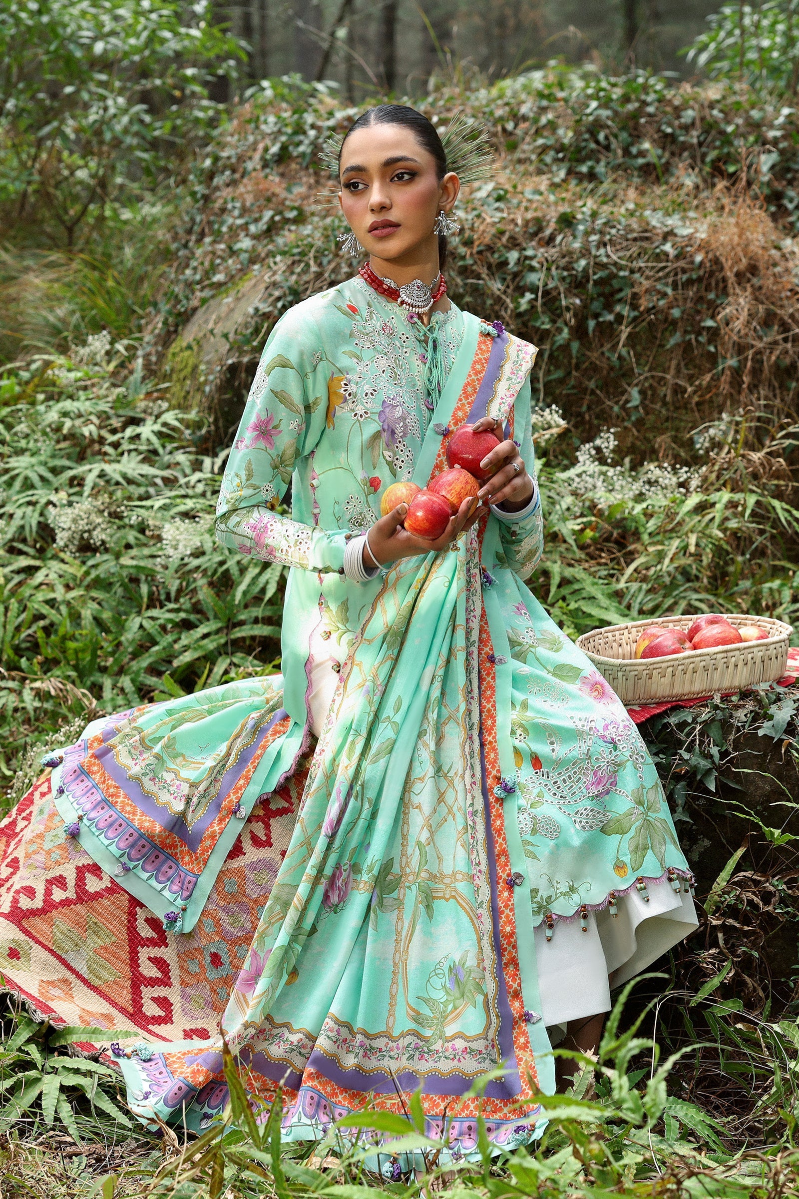 Zaha Neelum Unstitched Lawn`25 ZL#2-B