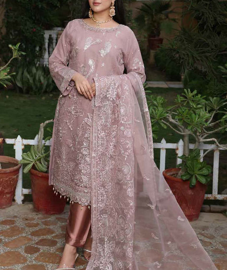 Mi Creation L/Shehnai Organza'24 (LT Pink)