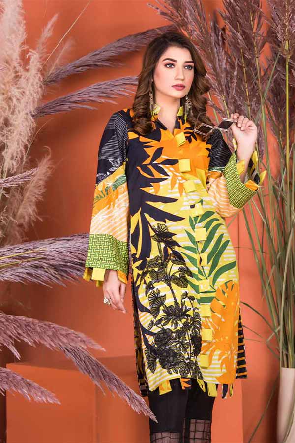 Plush Emb S/Khaddar Kurti`20 P#37