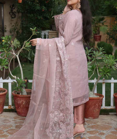 Mi Creation L/Shehnai Organza'24 (LT Pink)