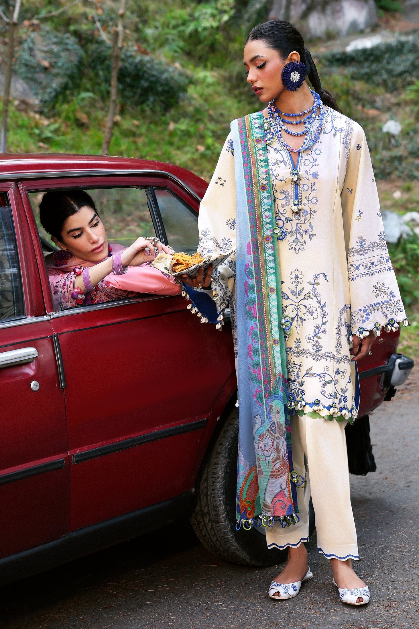 Zaha Neelum Unstitched Lawn`25 ZL#15-A