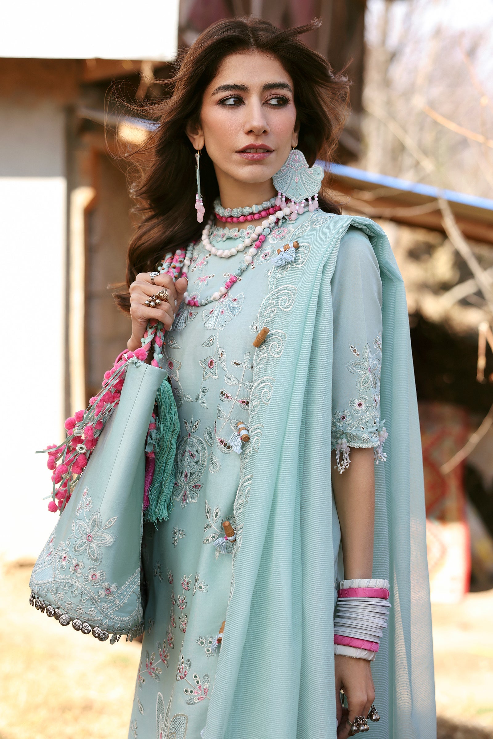 Zaha Neelum Unstitched Lawn`25 ZL#5-A