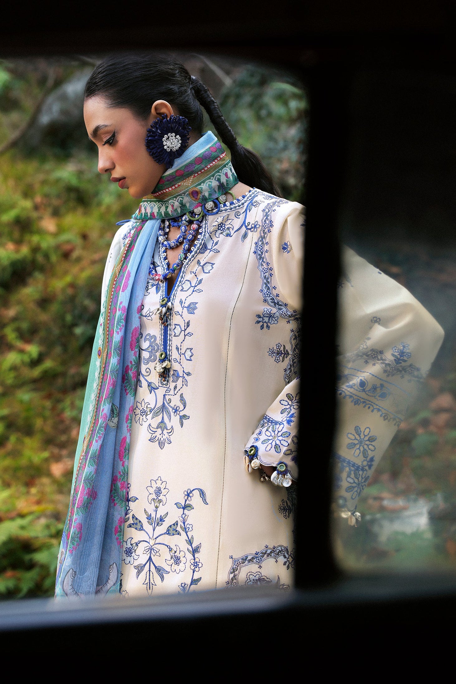 Zaha Neelum Unstitched Lawn`25 ZL#15-A