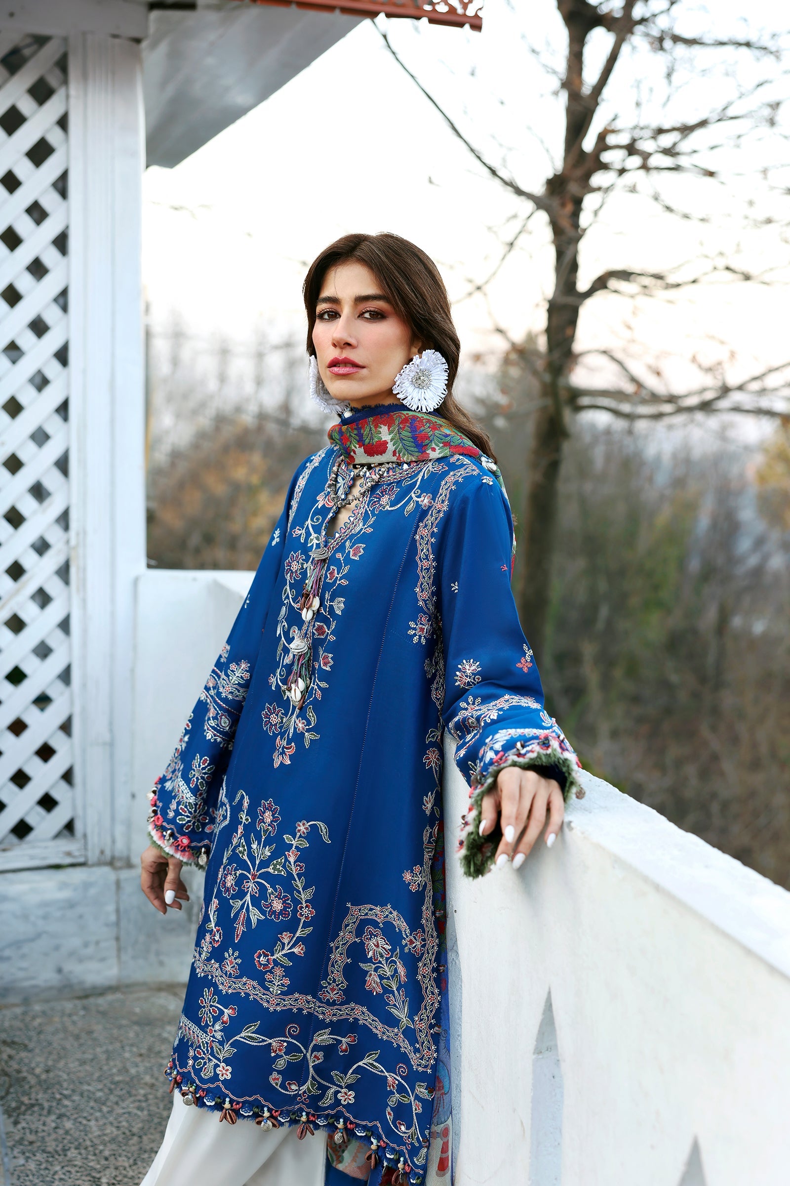 Zaha Neelum Unstitched Lawn`25 ZL#15-B