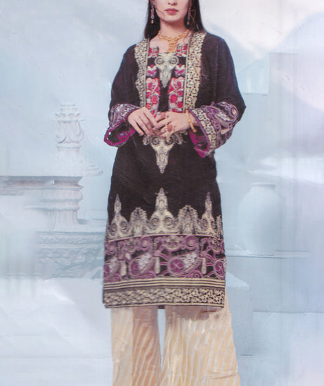 Al Zohaib Velveto Emb Shirt`20 D#07