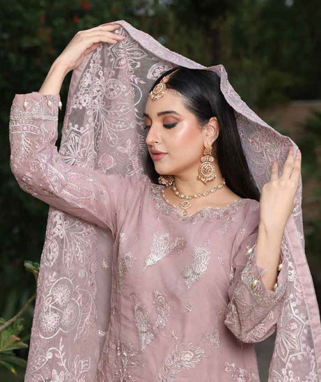 Mi Creation L/Shehnai Organza'24 (LT Pink)