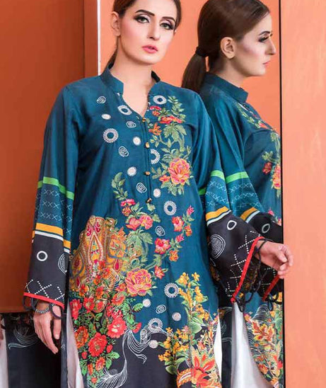 Plush Emb S/Linen Kurti`20 P#29