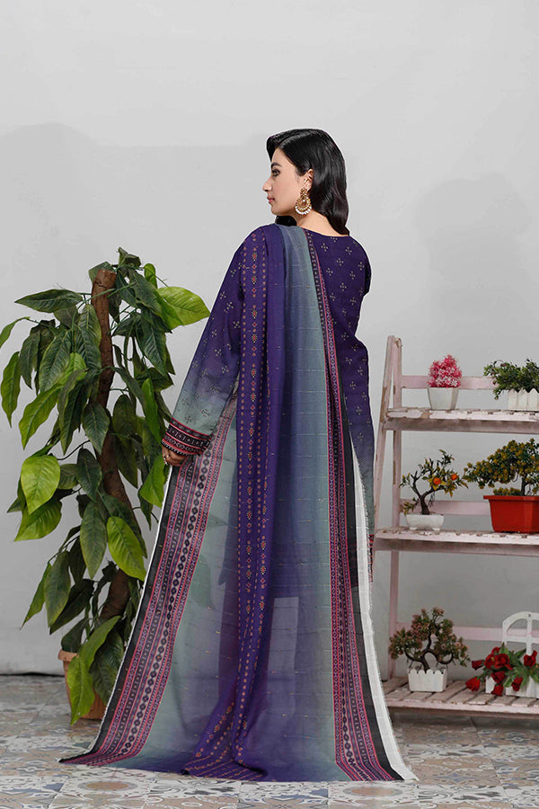 Bin Shahid Fancy Airjet Lawn`25 V#10 Blue
