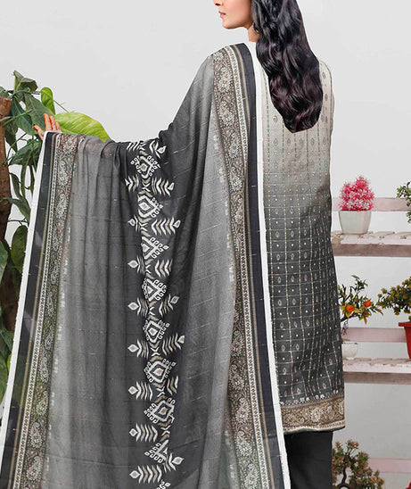 Bin Shahid Fancy Airjet Lawn`25 V#10 G Grev