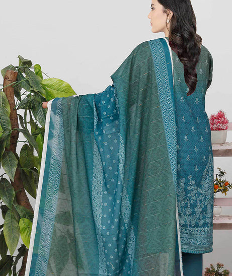 Bin Shahid Fancy Airjet Lawn`25 V#10 Green