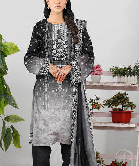 Bin Shahid Fancy Airjet Lawn`25 V#10 Jet Black