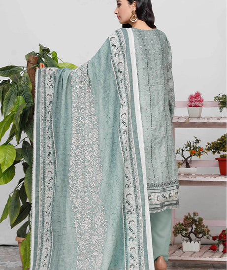 Bin Shahid Fancy Airjet Lawn`25 V#10 L Green