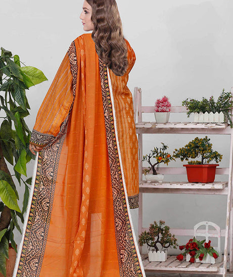 Bin Shahid Fancy Airjet Lawn`25 V#10 Mustard