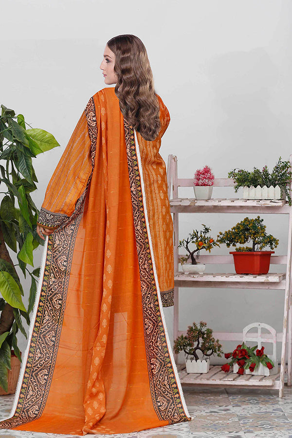 Bin Shahid Fancy Airjet Lawn`25 V#10 Mustard