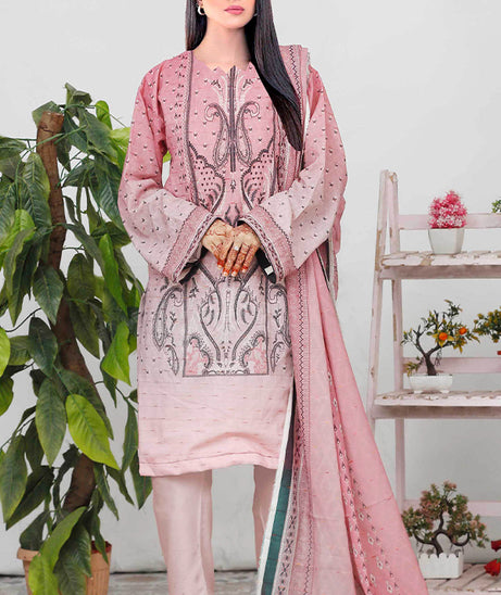 Bin Shahid Fancy Airjet Lawn`25 V#10 T Pink