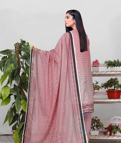 Bin Shahid Fancy Airjet Lawn`25 V#10 T Pink