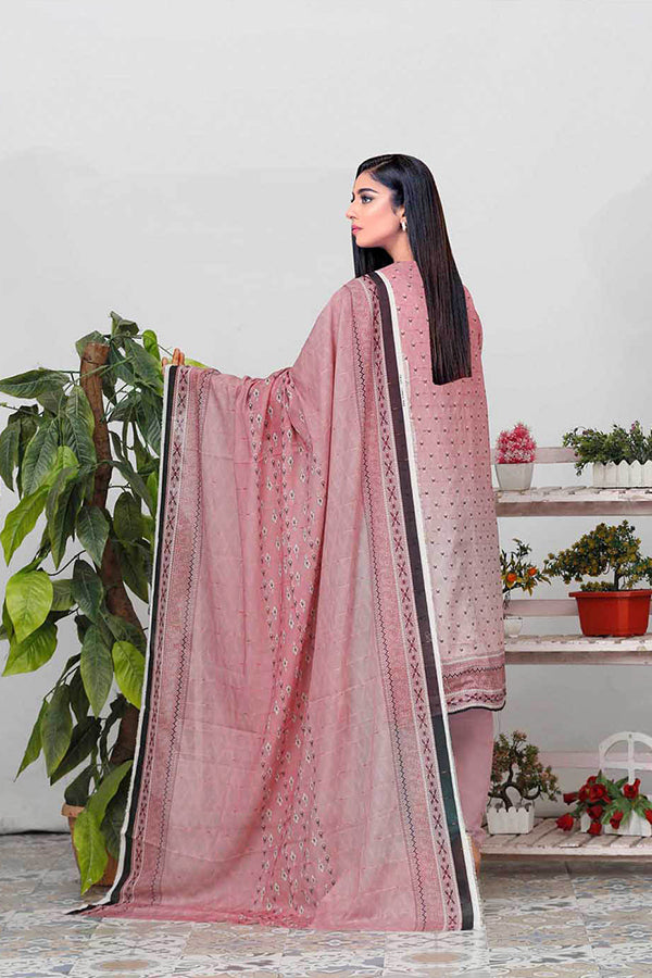 Bin Shahid Fancy Airjet Lawn`25 V#10 T Pink