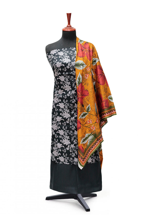 VS Daman Print Lawn`25 D#823 Black