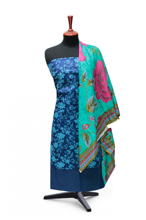 VS Daman Print Lawn`25 D#823 Blue