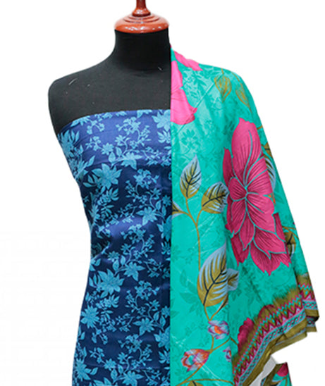 VS Daman Print Lawn`25 D#823 Blue