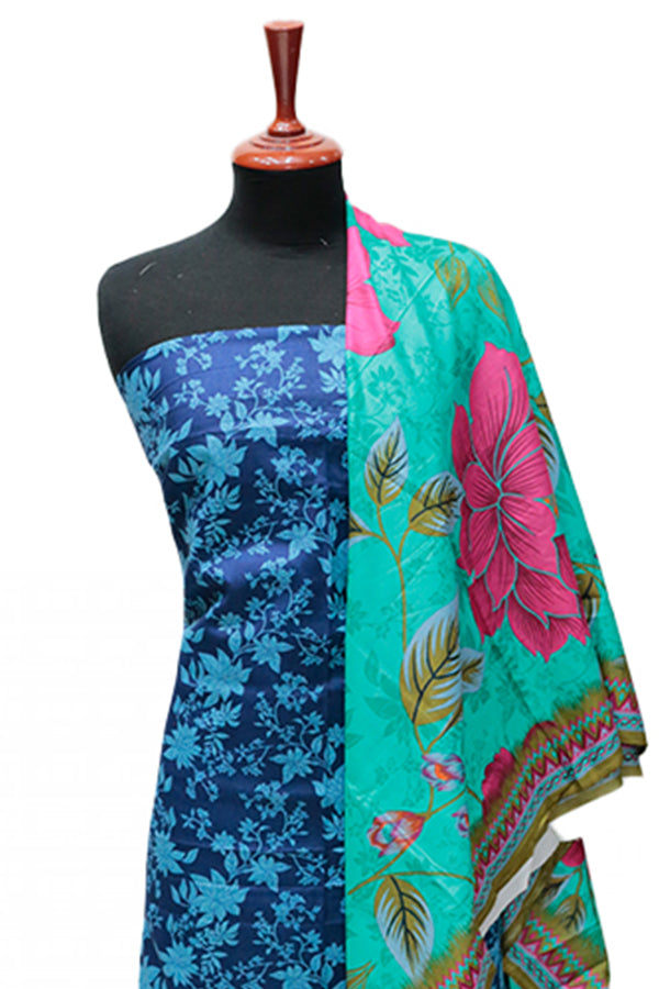 VS Daman Print Lawn`25 D#823 Blue