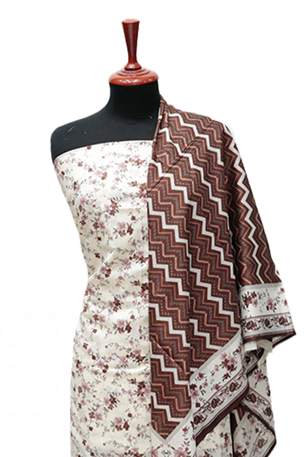 VS Daman Print Lawn`25 D#825 CH Brown