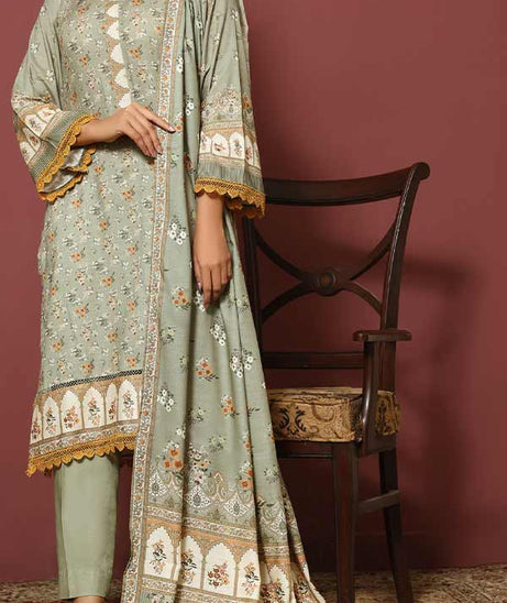 VS Jhalak Slub Linen'22 D#2526 Pista
