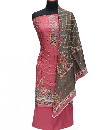VS Misri Digital Print Lawn'24 D#421 MAROON