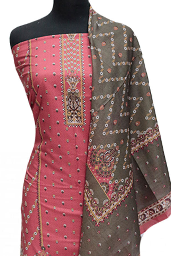 VS Misri Digital Print Lawn'24 D#421 MAROON