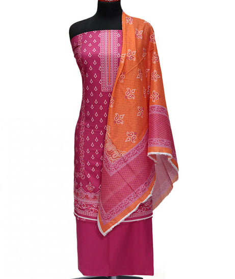 VS Misri Digital Print Lawn'24 D#423 SH PINK