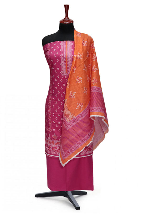 VS Misri Digital Print Lawn'24 D#423 SH PINK