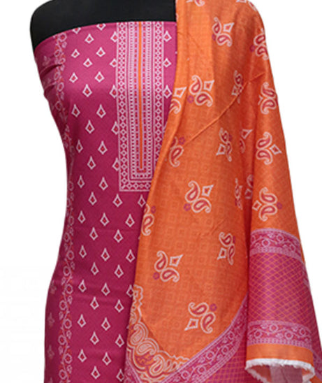 VS Misri Digital Print Lawn'24 D#423 SH PINK