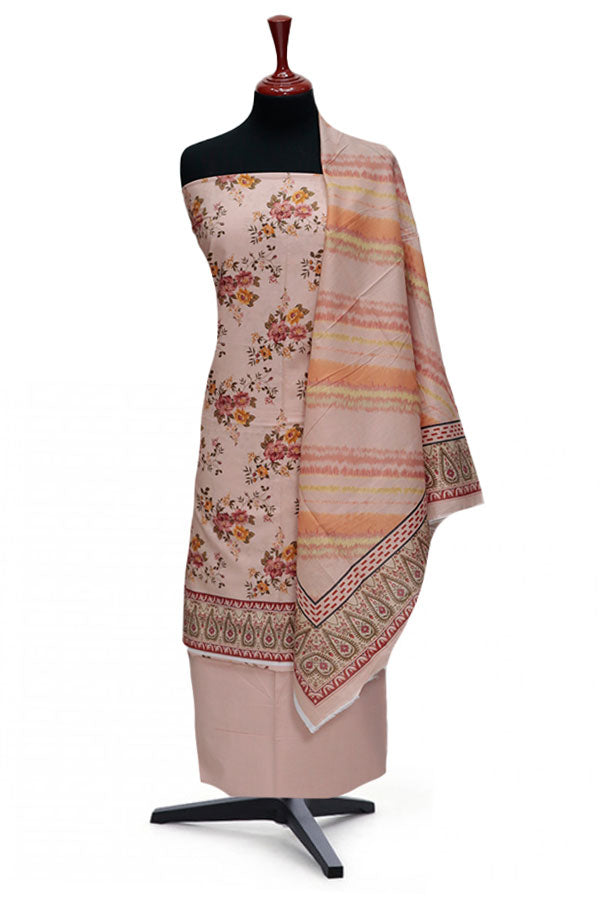 VS Misri Digital Print Lawn'24 D#424 L PEACH
