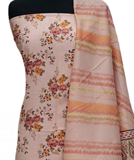 VS Misri Digital Print Lawn'24 D#424 L PEACH