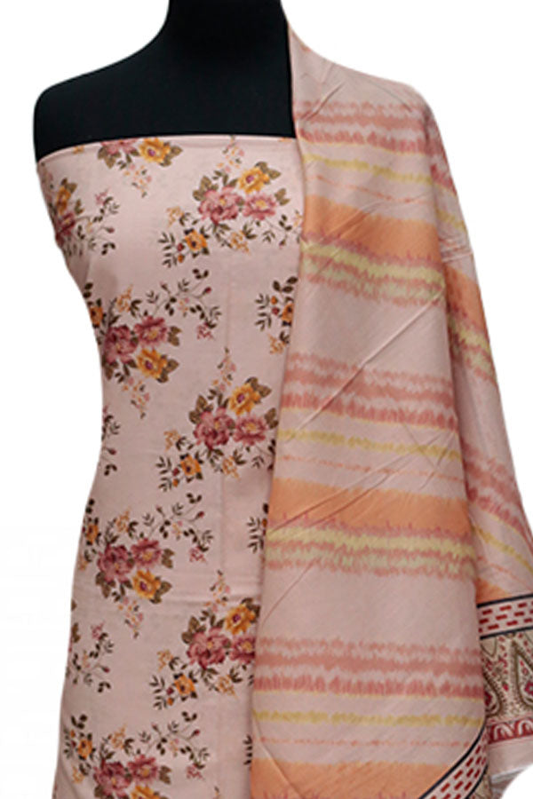 VS Misri Digital Print Lawn'24 D#424 L PEACH