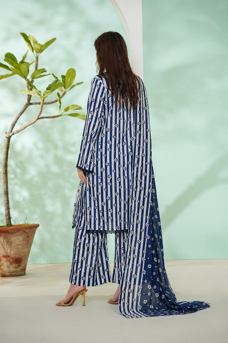 VS Daman Print Lawn`26 D#816 (Blue)