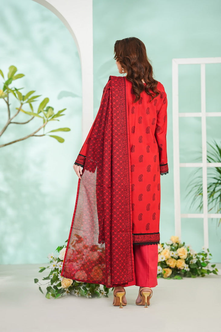 VS Daman Print Lawn`26 D#807 (D Rust)