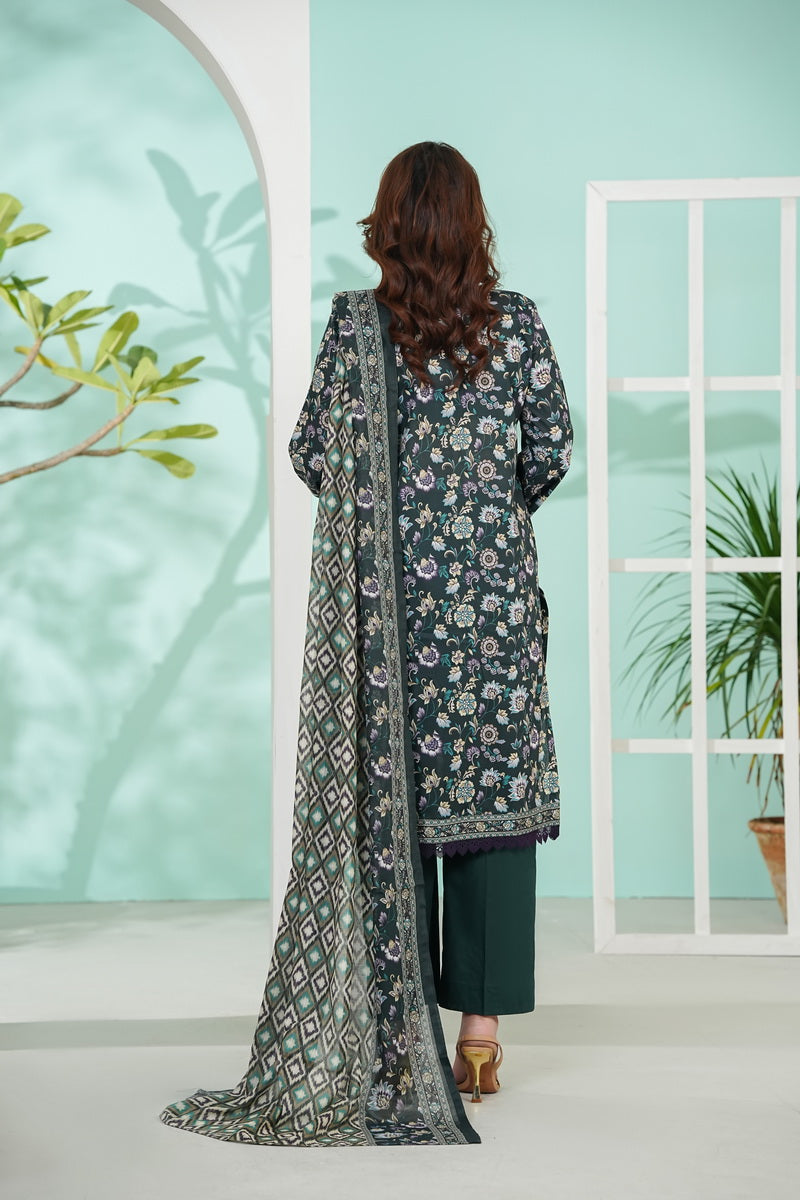 VS Daman Print Lawn`26 D#803 (D Green)