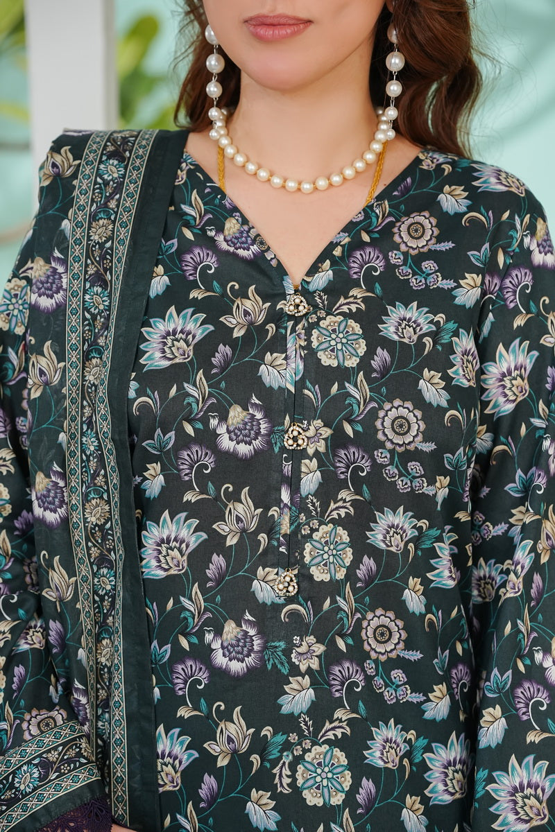 VS Daman Print Lawn`26 D#803 (D Green)