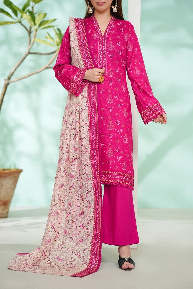 VS Daman Print Lawn`26 D#813 (SH Pink)