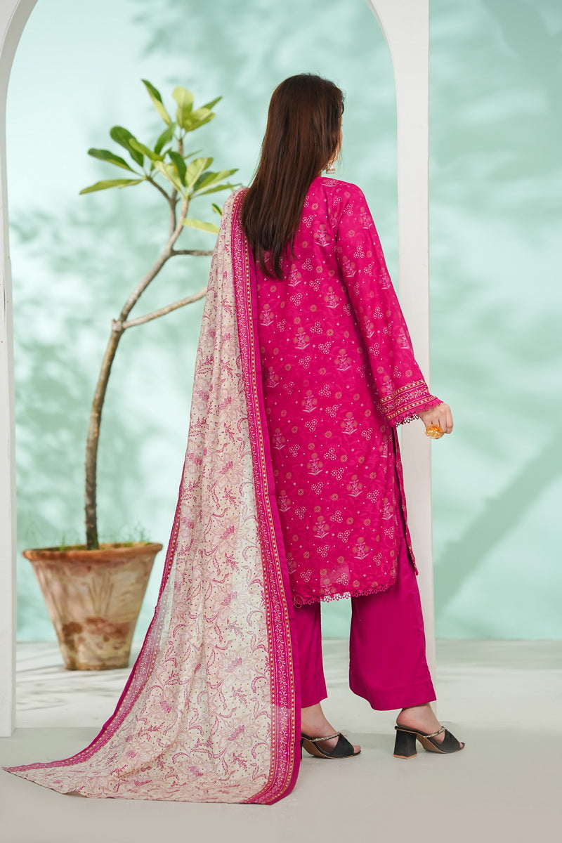 VS Daman Print Lawn`26 D#813 (SH Pink)