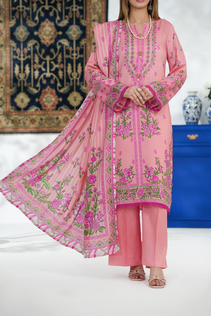 VS Malhar Digital Viscose`25 D#4 (Pink)