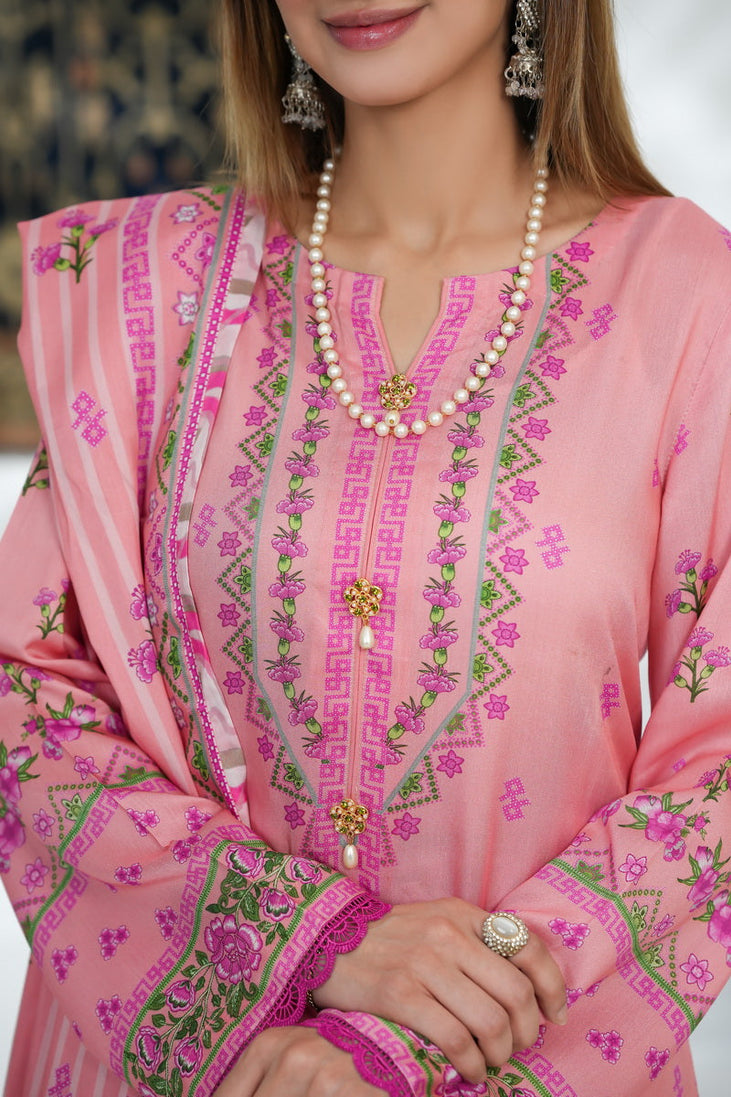 VS Malhar Digital Viscose`25 D#4 (Pink)