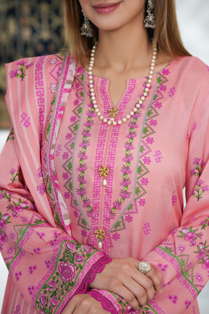 VS Malhar Digital Viscose`25 D#4 (Pink)