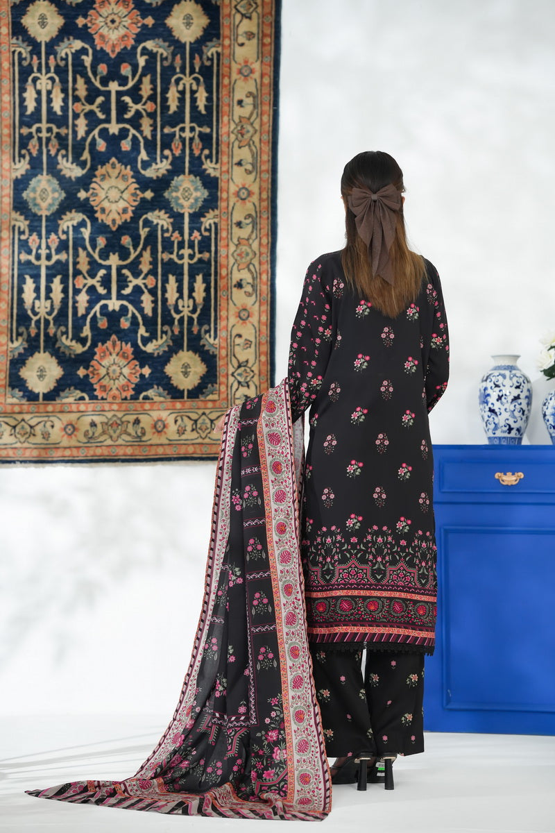 VS Malhar Digital Viscose`25 D#1 (Black)