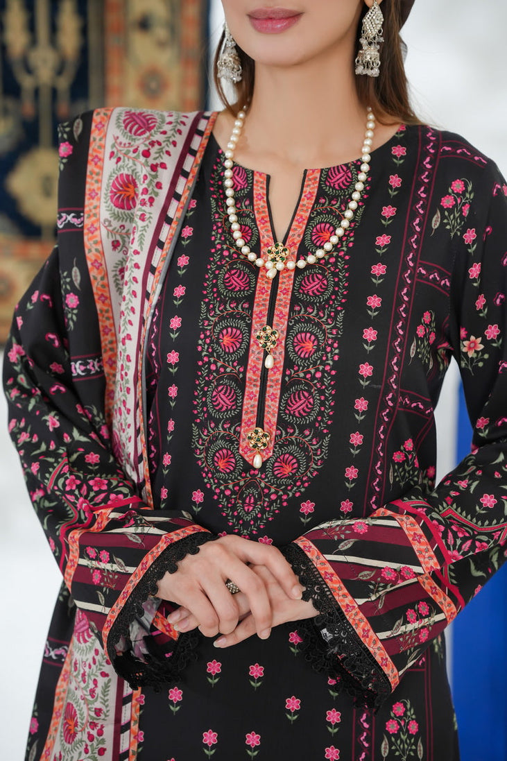 VS Malhar Digital Viscose`25 D#1 (Black)