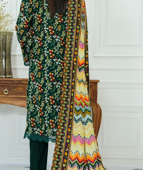 VS Daman Print Lawn`25 D#817 Green