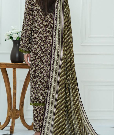 VS Daman Print Lawn`25 D#818 Purple