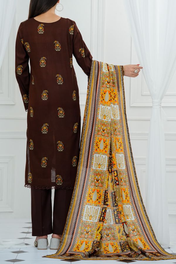 VS Daman Print Lawn`25 D#819 CH Brown