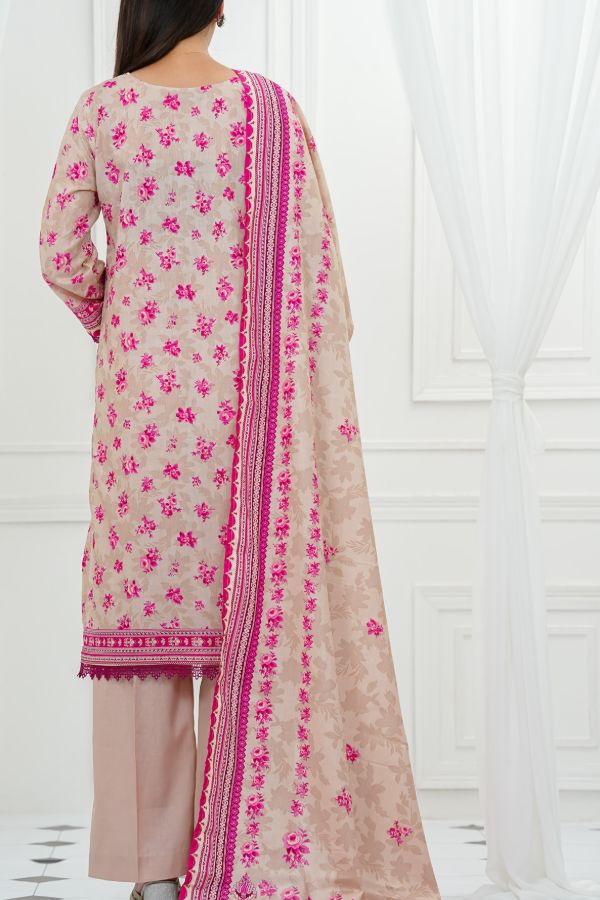 VS Daman Print Lawn`25 D#821 LT Pink